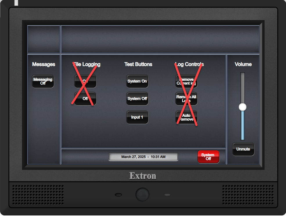 Touch panel layout